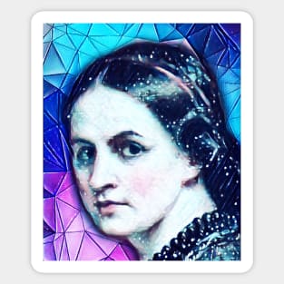 Anne Bronte Snowy Portrait | Anne Bronte Artwork 6 Sticker